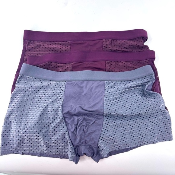 Men's Maroon and Gray breathable‎ Boxer Briefs ( Super Comfortable) - Picture 4 of 7